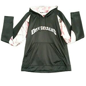 Huntworth Drysdale Hooded Jacket Women Large Black Pink Camo Pullover